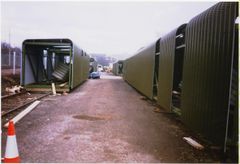 Conveyor belt sections.